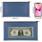 2Pcs PU Leather Zipper Security Cash Bag