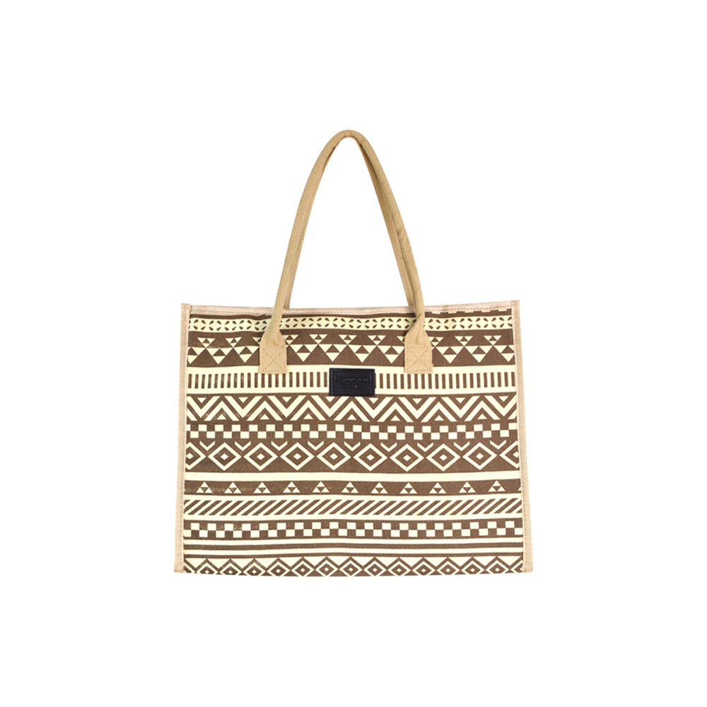 Canvas Boho Beach Tote Bag for Women Large Capacity
