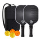 Fiberglass Surface Pickleball Rackets Set with Balls and Carry Bag