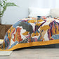 150cmx200cm Boho Throw Blanket with Double- Sided Printing for Bed Sofa Couch Chair