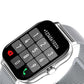Heart Rate Monitoring Sports Bluetooth Smart Watch with 1 Steel Strap and 1 Silicone Strap