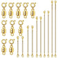20-Piece Necklace Extender Set with Clasps for Jewelry and Bracelets