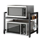 Adjustable Microwave Oven Shelf Kitchen Countertop Organizer Rack