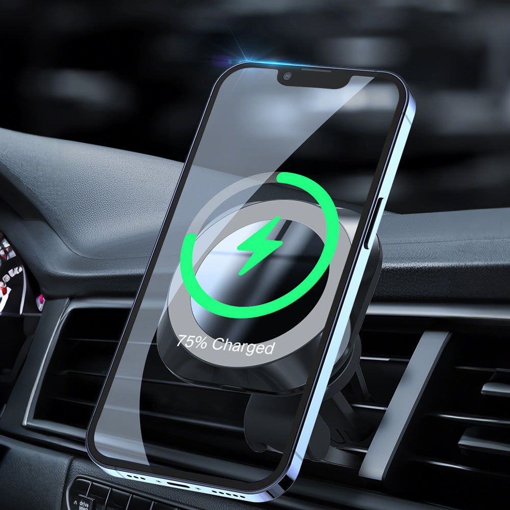 MagSafe Compatible 15W Wireless Car Charger Mount for iPhone