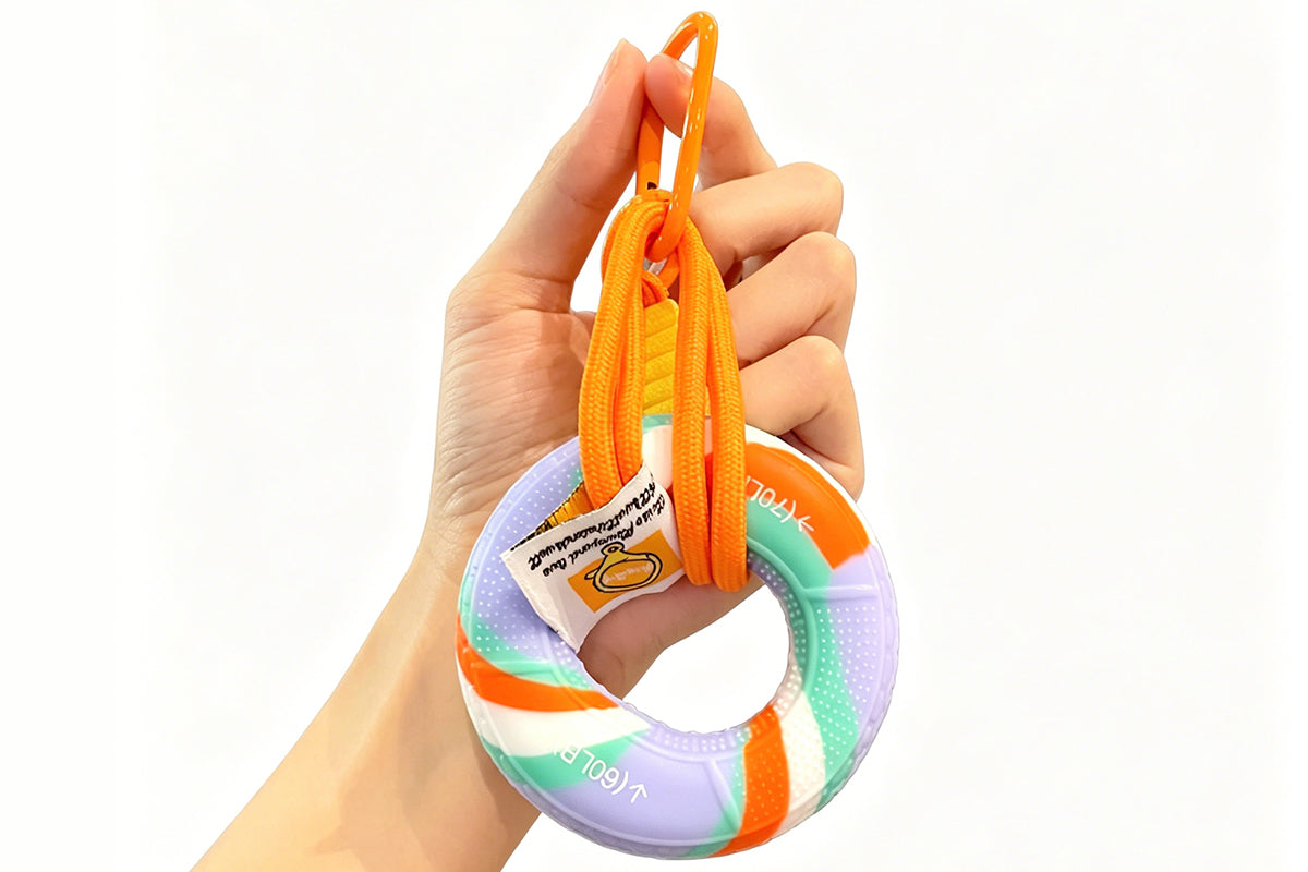 Silicone Grip Strength Ring Hand Exerciser Stress Relief Keychain