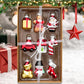 Glass Painted Christmas Ornaments Christmas Tree Hanging Decorations