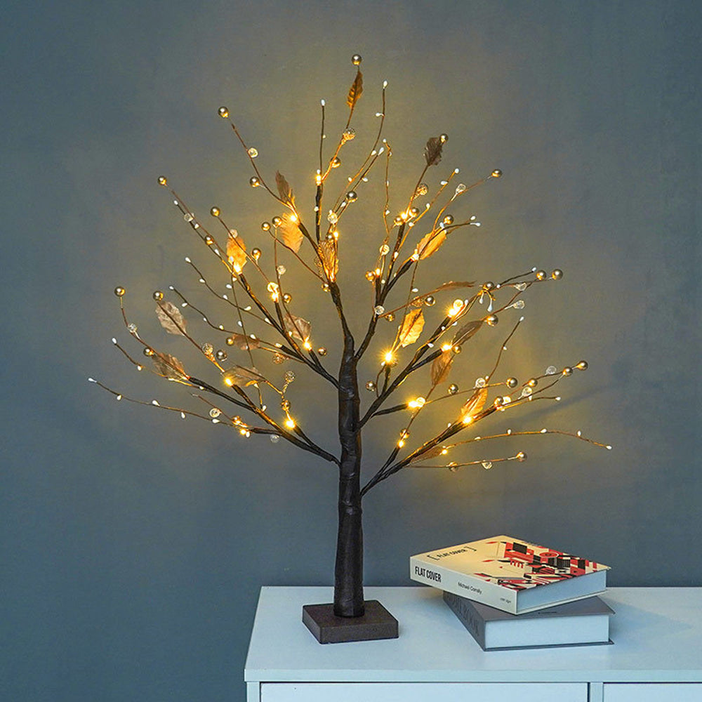 Tabletop Tree Light 24 LED Lighted Tree Decorated Lights Artificial Branch Tree Lamp
