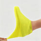 2 Pairs Waterproof Silicone Shoe Covers Protective Rubber Rain Overshoes-White