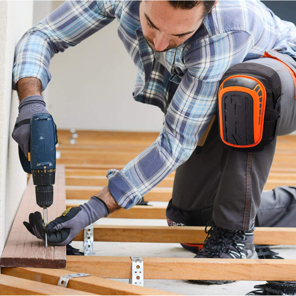 Pair of Knee Silicone Gel Pads For Security Work