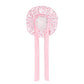 Satin Sleep Bonnet Hair Wrap for Women Adjustable Bow Print Silk Like Night Cap