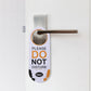 Do Not Disturb Sign Door Knob Hanger Tag-Same Words on Both Sides