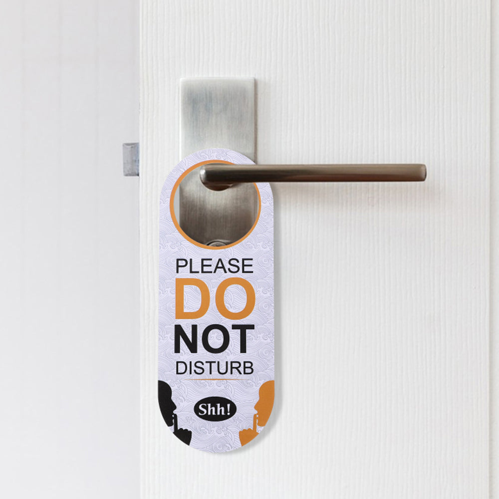 Do Not Disturb Sign Door Knob Hanger Tag-Same Words on Both Sides