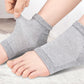 5 Pairs Toeless Gel Heel Socks Foot Skin Care Protector For Dry Cracked Feet
