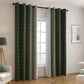 2XBlackout Curtain Gradient Color Curtains for Bedroom Living Room-Green