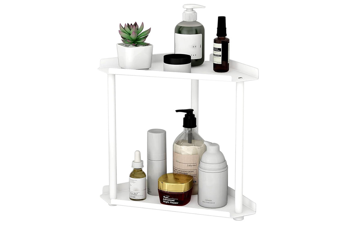 2 Tier Storage Rack Perfume and Skincare Organizer for Bathroom Bedroom Kitchen