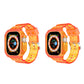 2Pcs Transparent Sports Wristband Replacement Strap for Apple Watch
