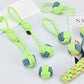 7Pcs Dog Rope Chew Toys Durable Knot Balls for Puppies Training and Teething