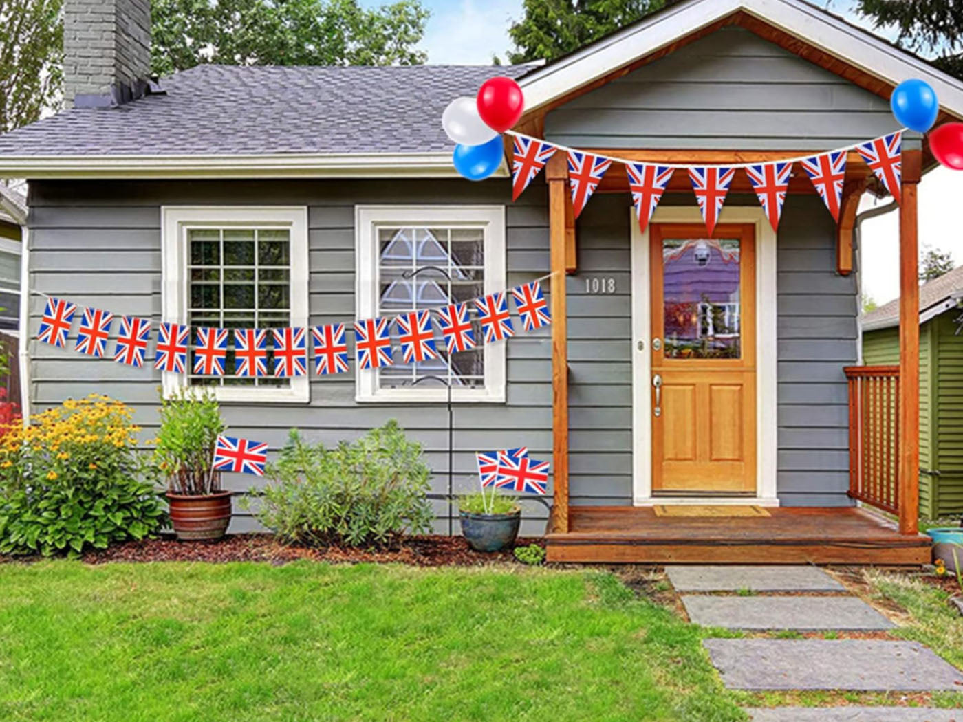14M United Kingdom Union Jack String Flag Britain Pennant Banner