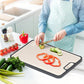 Titanium Cutting Board for Kitchen Cutting Board Double Sided Pure Titanium and Wheat Straw