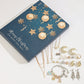 24PCS Christmas Jewelry Advent Calendar Bracelet Necklace Ring Earrings Set