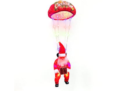 Christmas Decorations Santa Claus Parachute Lights LED Hanging Xmas Tree Decor