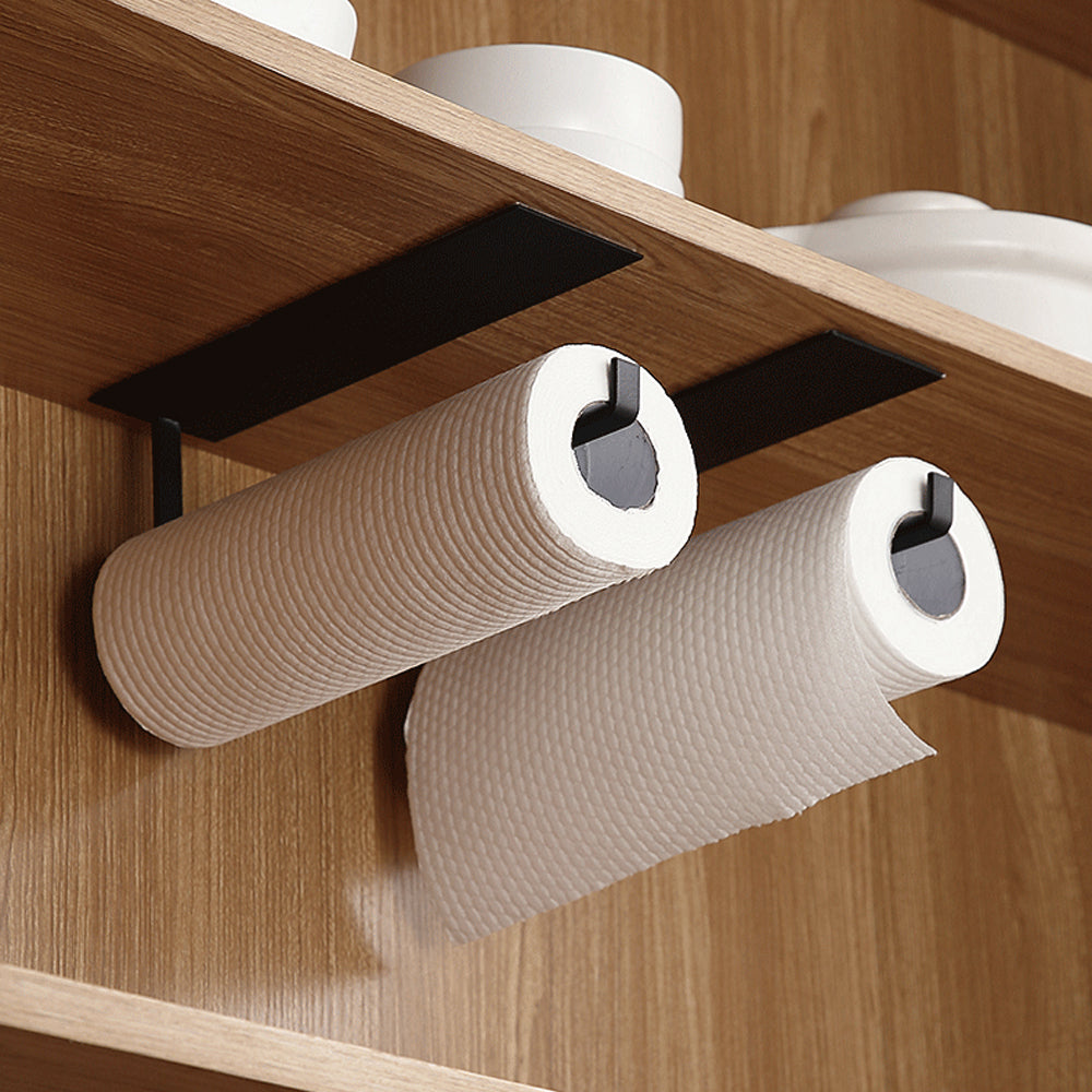 Aluminum Alloy Wall Mount Paper Towel Holder with Self Adhesive