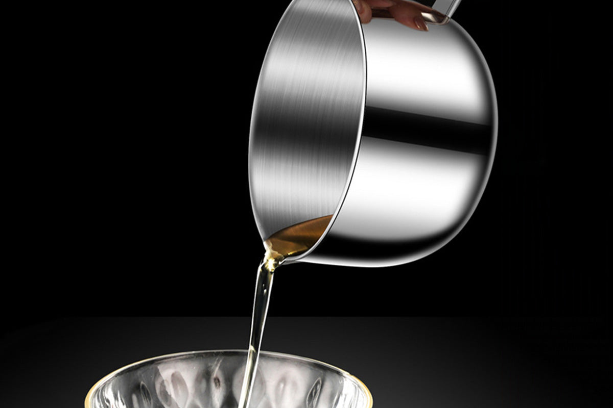 304 Stainless Steel Egg Separator with Glass Lid
