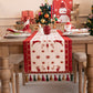 Christmas Jacquard Tassel Table Runner