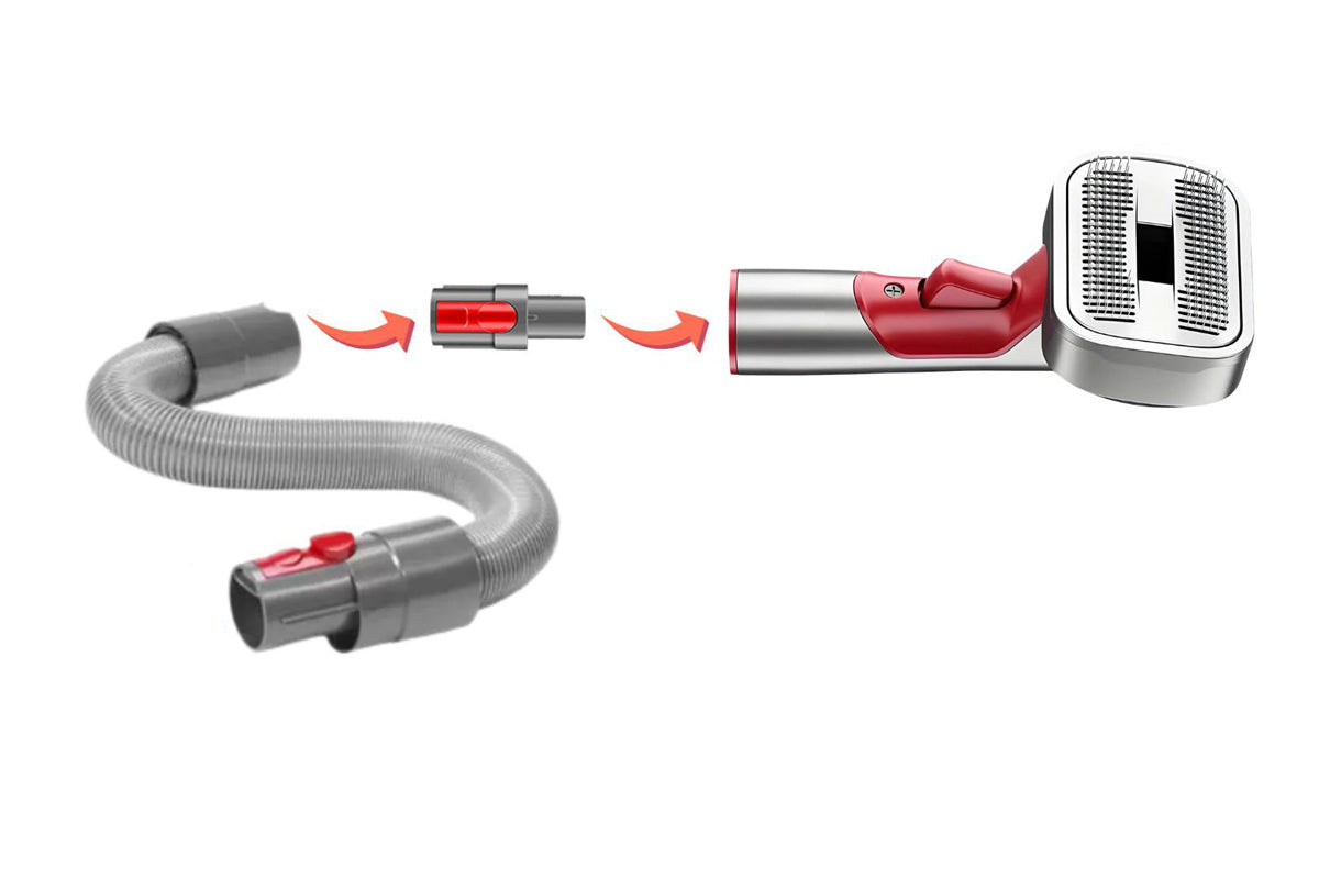 Vacuum Pet Grooming Brush Attachment Set for Dyson V7 V8 V10 V11 V15