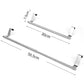 Stainless Steel Cabinet Door Towel Holder Adjustable No Drill Towel Bar for Kitchen Bathroom-Silver