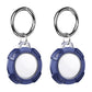 2Pcs For Apple AirTag Carbon Fiber Shockproof Armor Protective Case Cover Anti-lost Holder Keyring