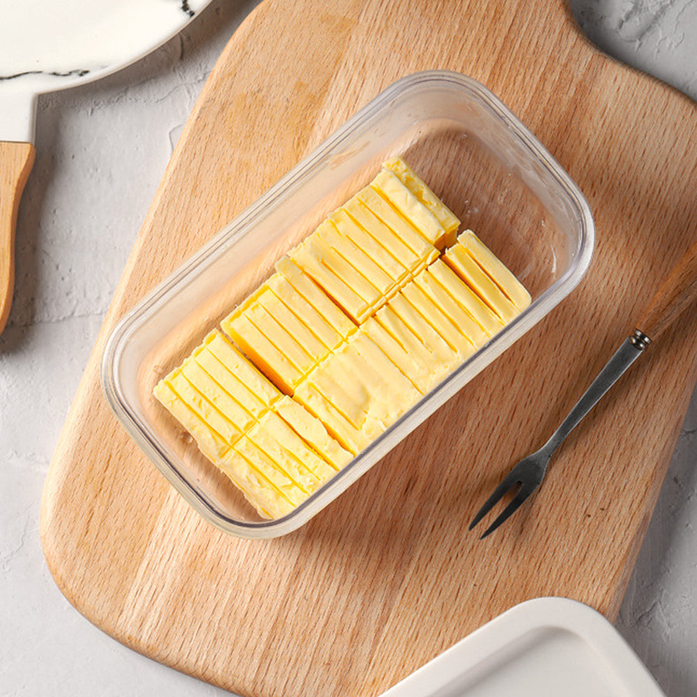 Butter Slicer and Container with Lid