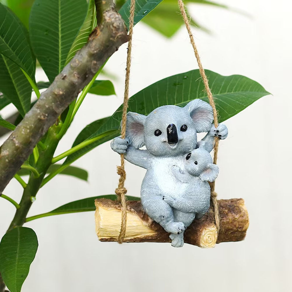 Resin Koala Garden Hanging Figurine Statue