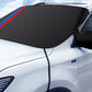 Car Windshield Snow Cover Protector with Reflection Strips-Double Layer Black