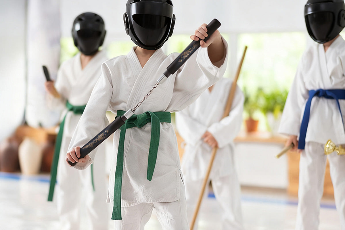 2-Pack Foam Nunchaku Training Sticks for Beginners