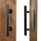 Stainless Steel Barn Door Handle Sliding Hardware with Flush Pull for Wood Door