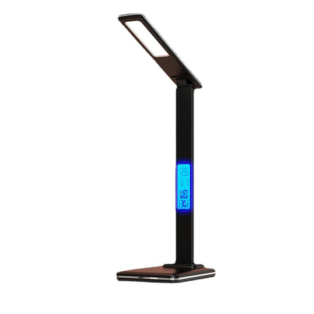 Foldable Desk Lamp with Wireless Charger USB Port and Digital Clock