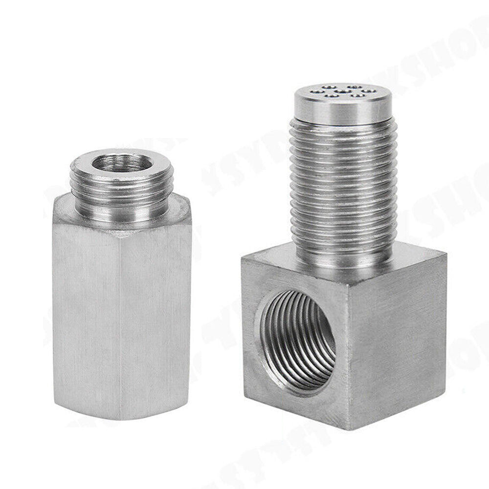 90 Degree O2 Sensor Spacer Bung Oxygen Sensor Extender Adapter for Exhaust System