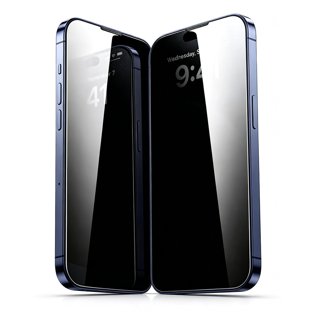 2 Pack Tempered Glass Screen Protector for iPhone 18 Pro and Pro Max-Privacy Viewing
