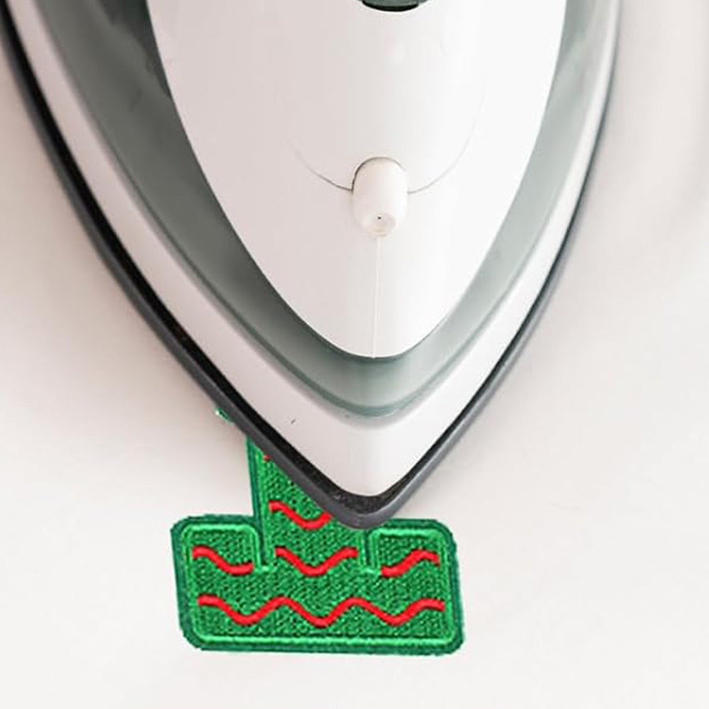 Christmas Embroidered Iron-On Letter and Pattern Patch Set for Clothes