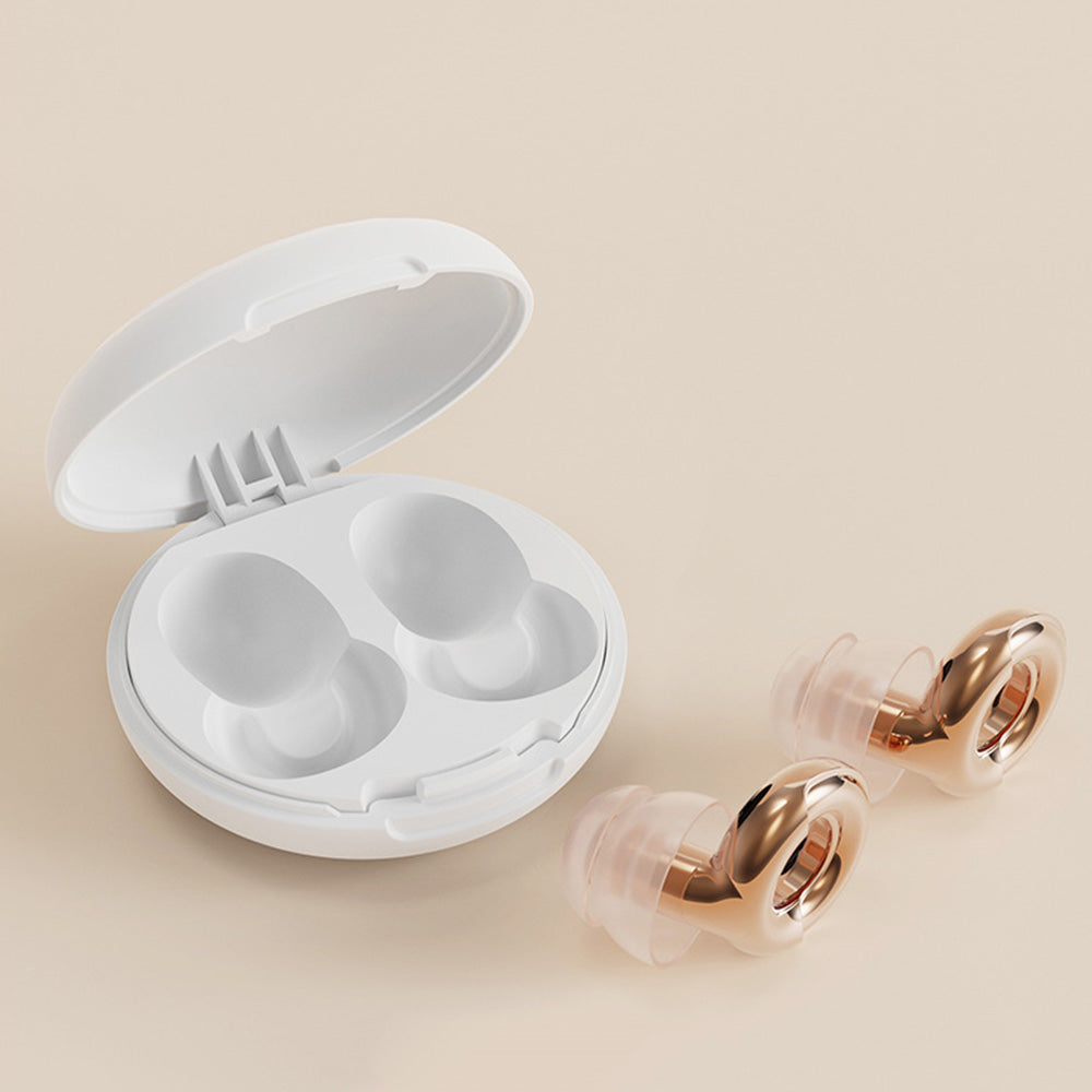 Reusable Silicone Earplugs with 3 Pairs of Ear Tips