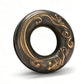 Vintage Brass Meditation Hand Bell Rotating Stress Relief Fidget Spinner Ring Hand Toy for Aldults