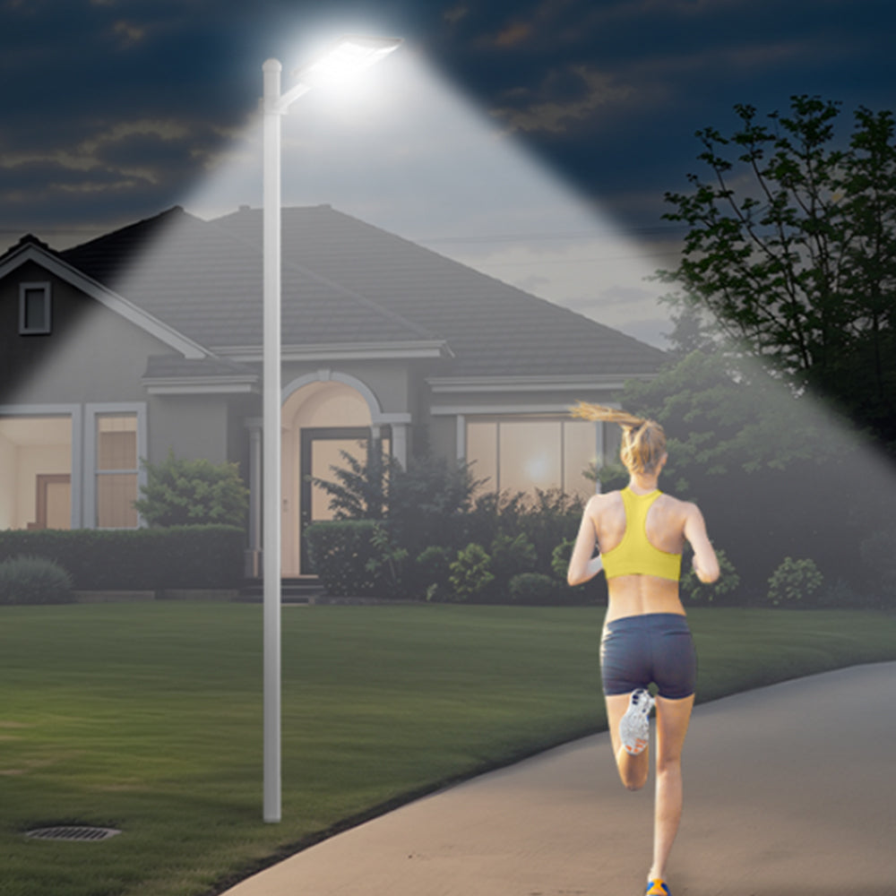 Solar Street LED Light Radar Sensor Remote Outdoor Garden Yard Flood Wall Lamp