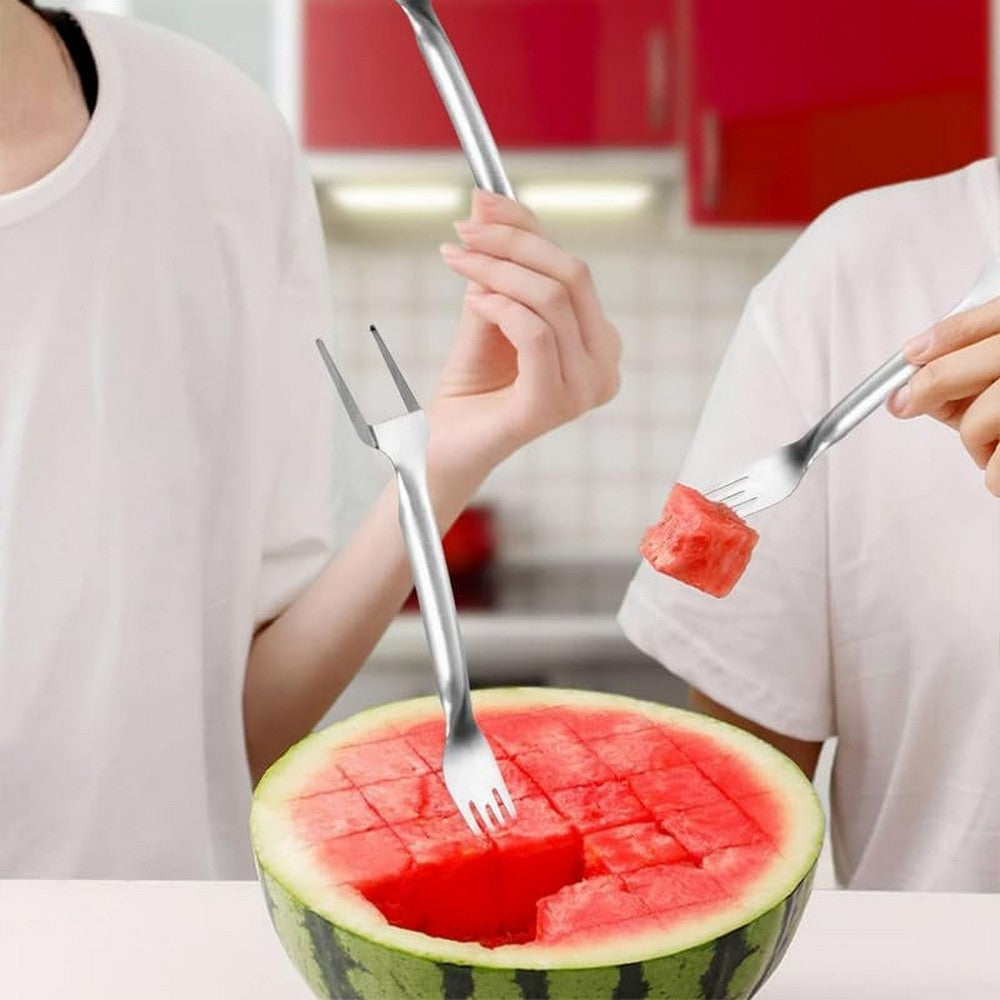 Stainless Steel Multifunctional Watermelon Fork Slicer Tool