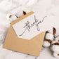 40 Thank You Cards with 40 Envelopes and 42 Stickers for Weddings Graduation
