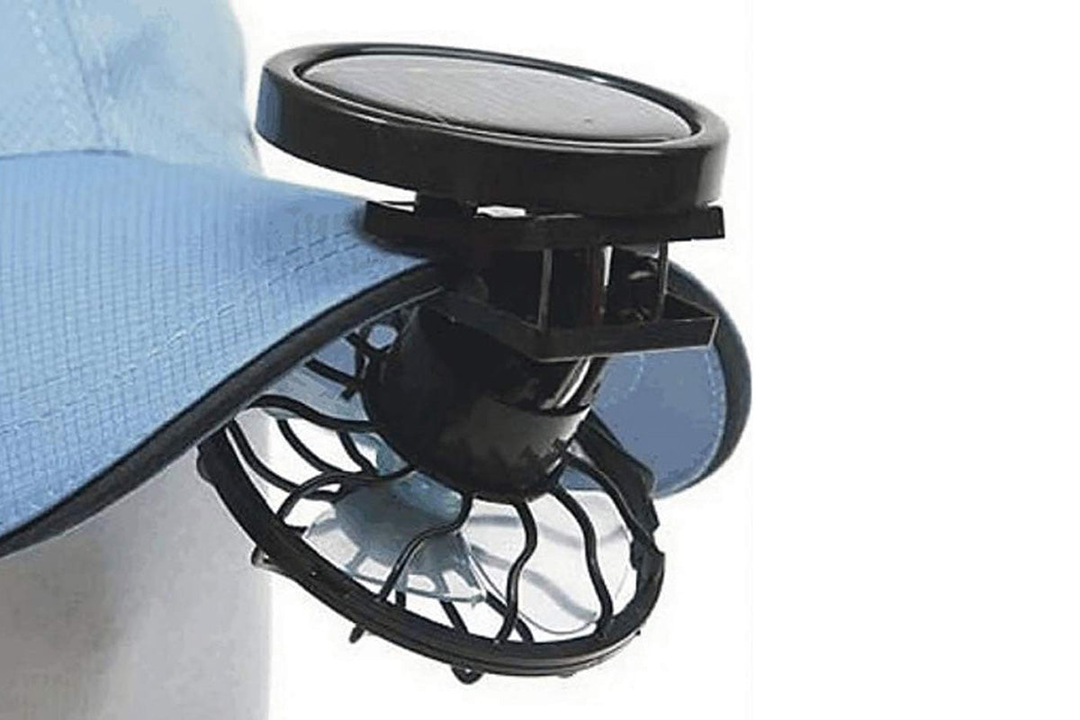 Solar Powered Clip-on Hat Fan for Outdoor Activities