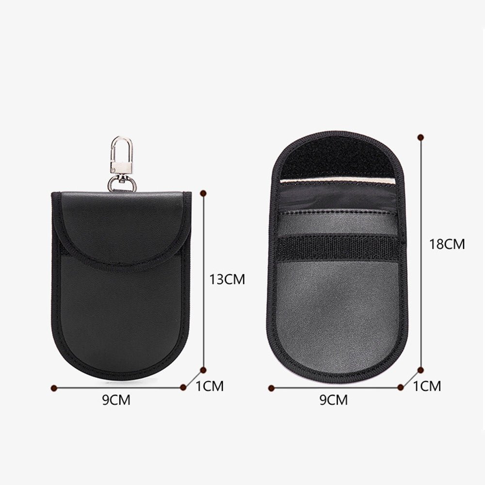 PU Faraday Bag for Car Key Fob RFID Blocking Pouch