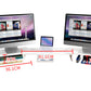 Dual Monitor Stand Riser Adjustable Computer Monitor Stand for Books iMac Laptop