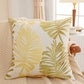 2Pcs 45x45cm Palm Leaf Floral Print Single-Sided Pillow Cover for Sofa Pillow