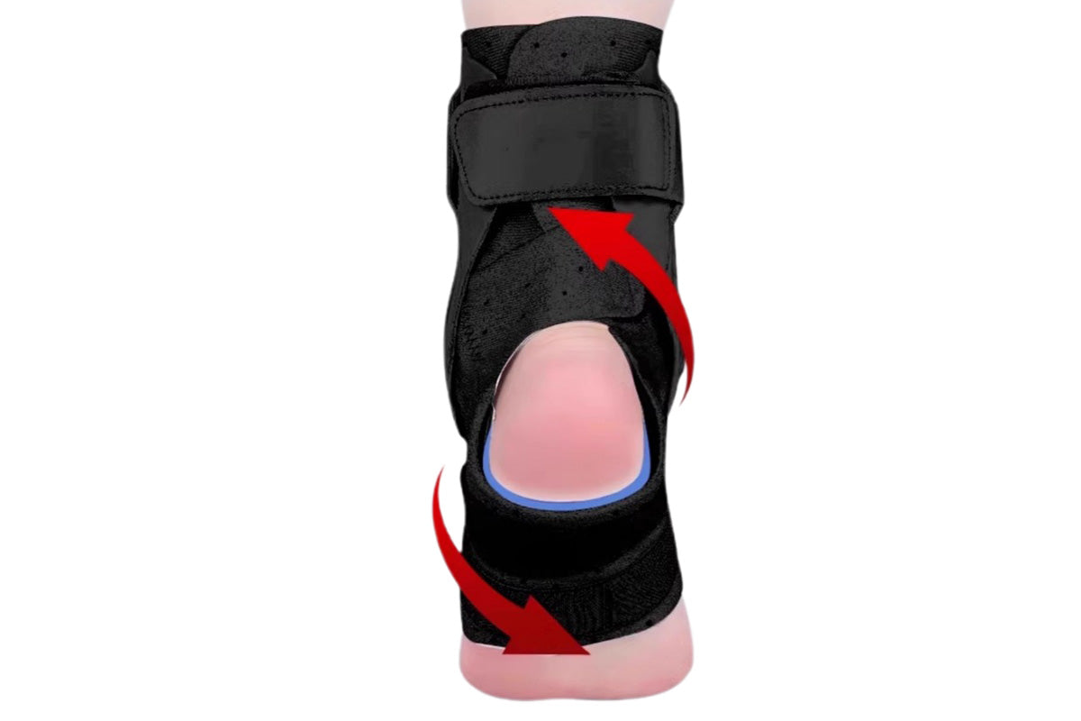 Ankle Brace for Sprained Ankle Lace Up Ankle Support-Black